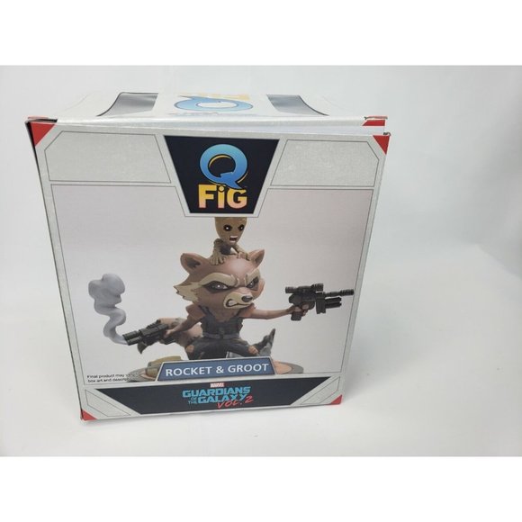 Rocket & Groot Q-Fig by Quantum Mechanix Marvel's Guardians of the Galaxy Figure - Picture 6 of 8